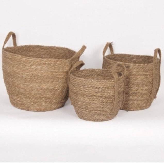 Natural Straw Basket (3 Sizes)