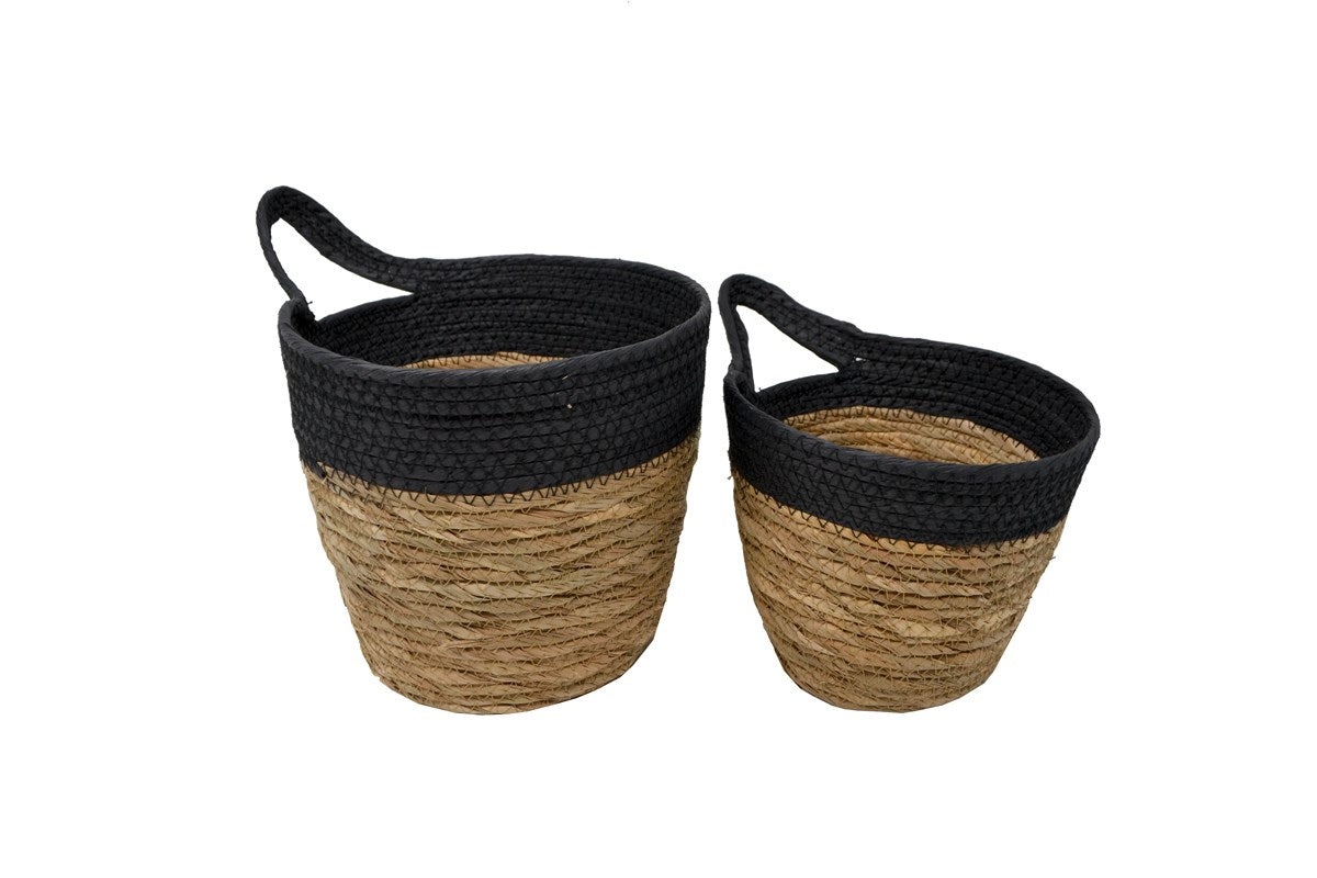 Baskets w/ Black Rim (Set of 2)