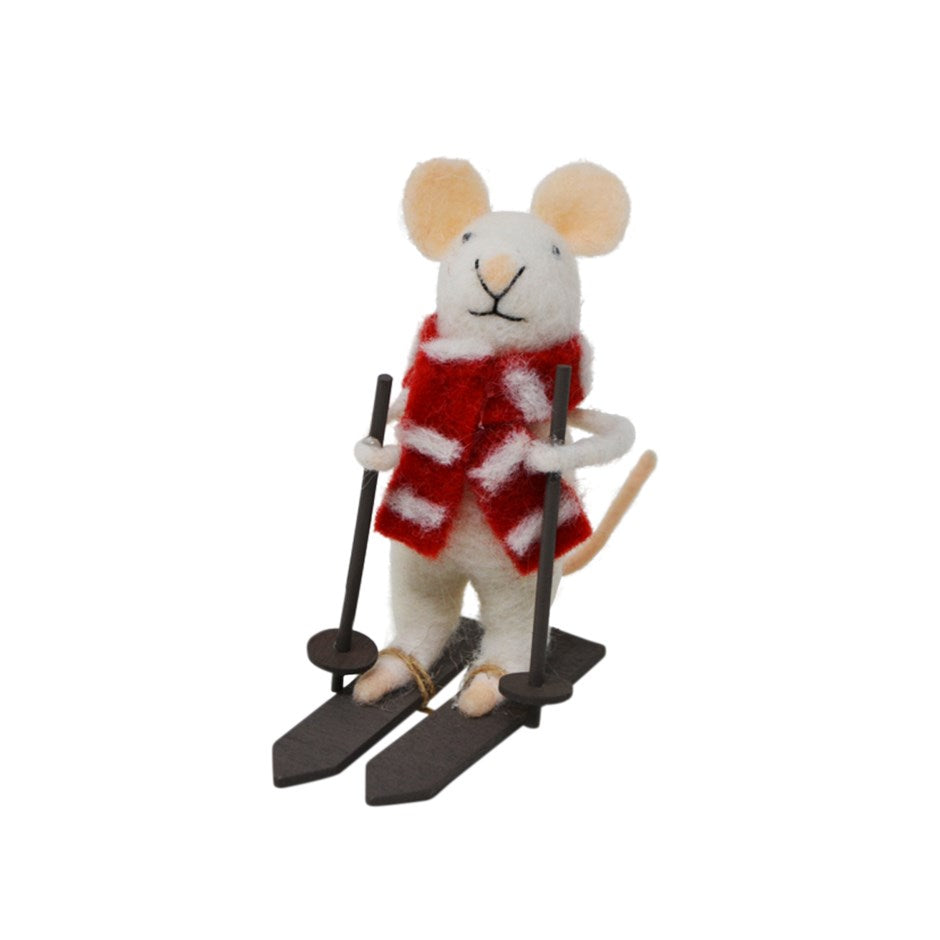 Skiing Todd Mouse Ornament