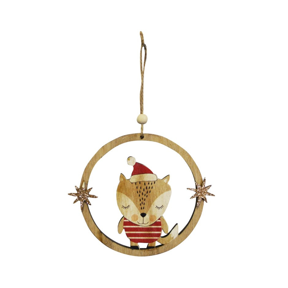 Christmas Fox Ornament