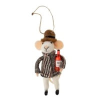 Winston Wine Mouse Ornament