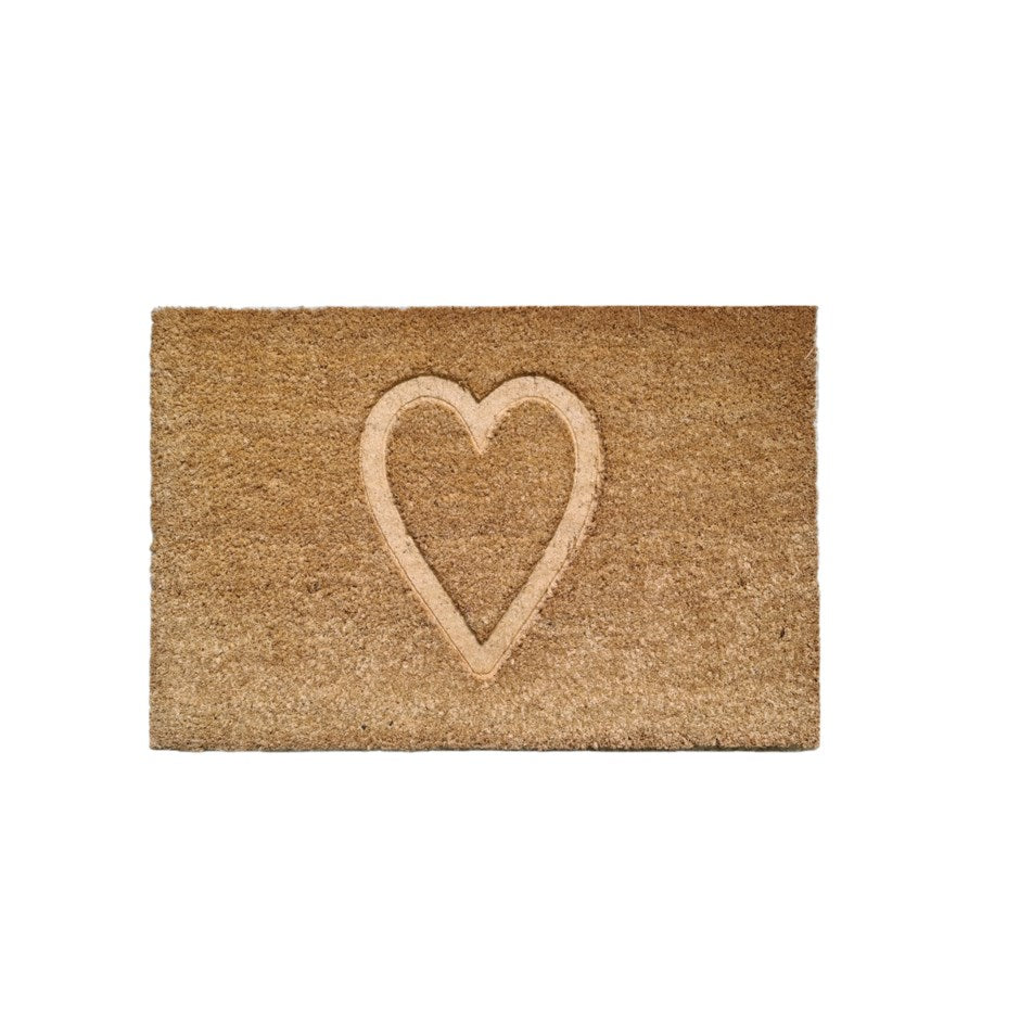 Engraved Heart Doormat