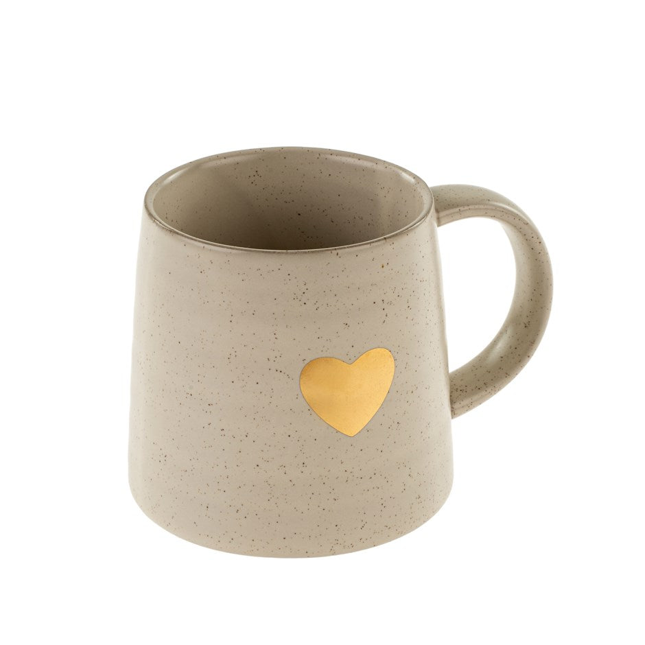 Big Gold Heart Mug