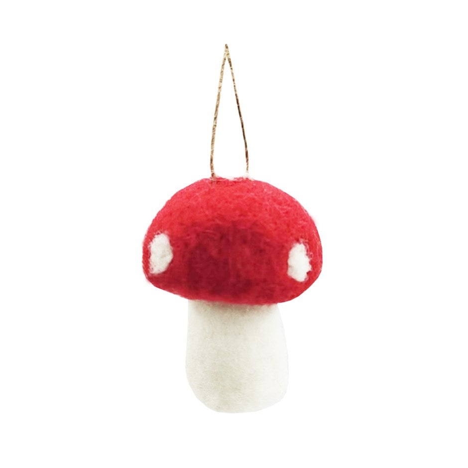 Felt Mushroom Ornament