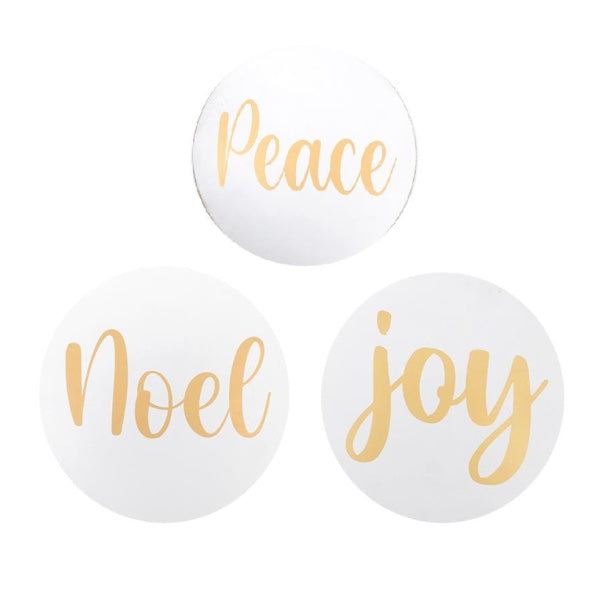 Round Christmas Signs (3 Styles)