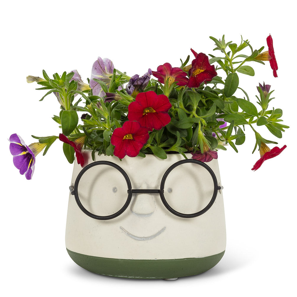 Planter with Glasses